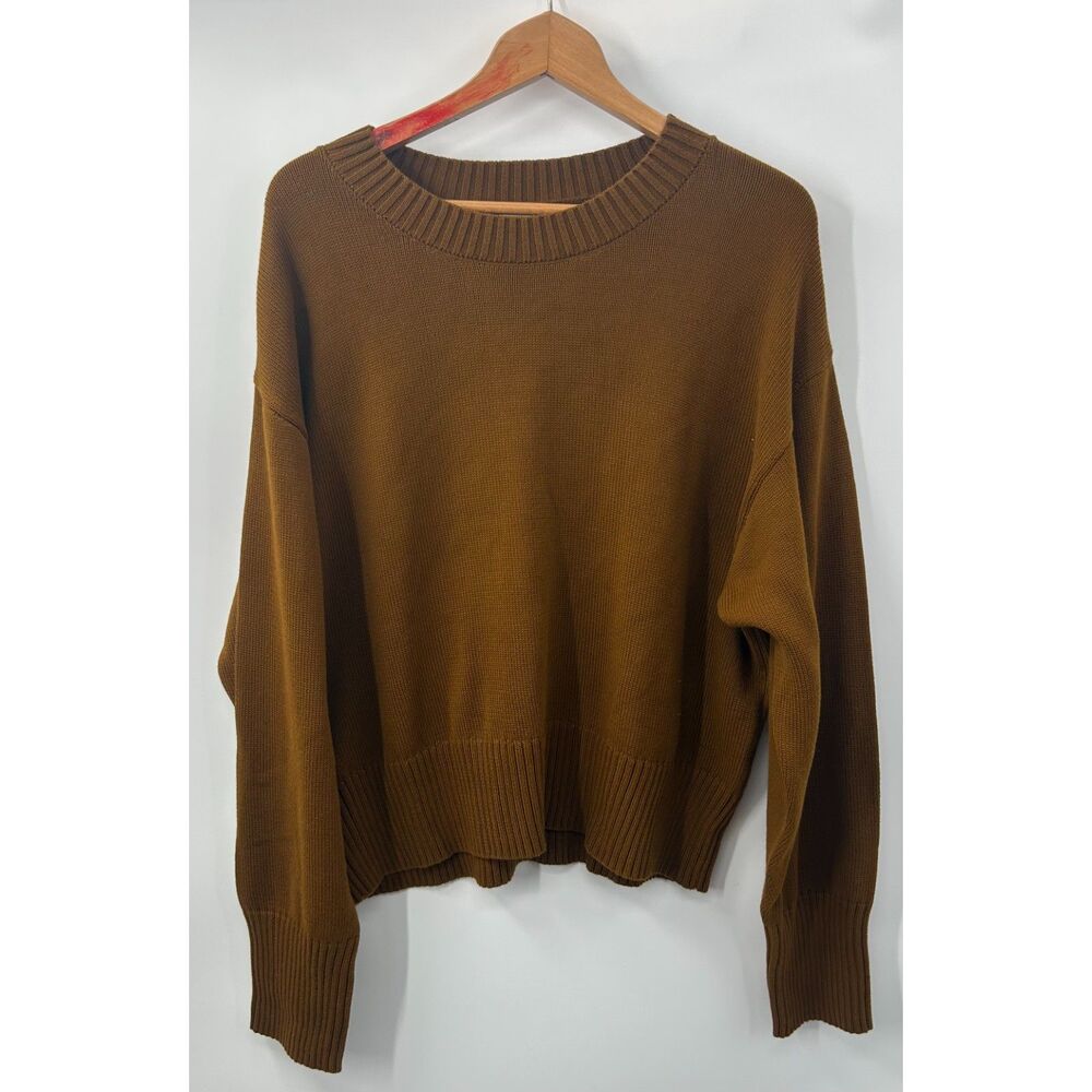 Uncle Studios Cotton Knit Crewneck Sweater Size L Pullover